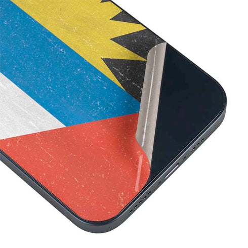 Antigua and Barbuda Flag Distressed iPhone 15 Skin